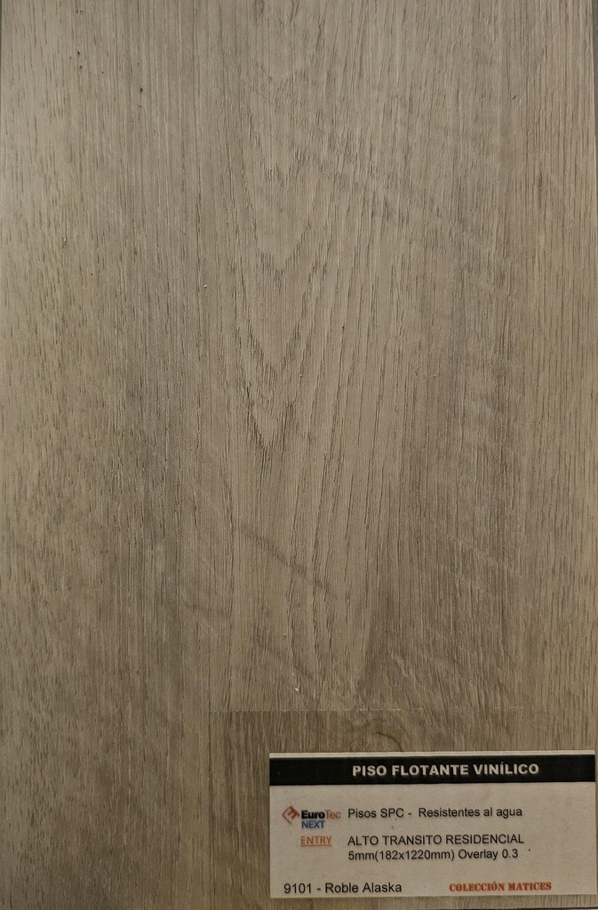 CM PISOS  VINILICOS CLICK EUROTEC NEXT ENTRY (Coleccion MATICES) (4+1) 5x182x1220mm / Caja 2.22m² / Cod: Color: