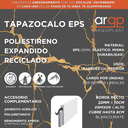TAPAZOCALO EPS PLASTICO BLANCO RECTO 10CM - 22x100x2,45mts