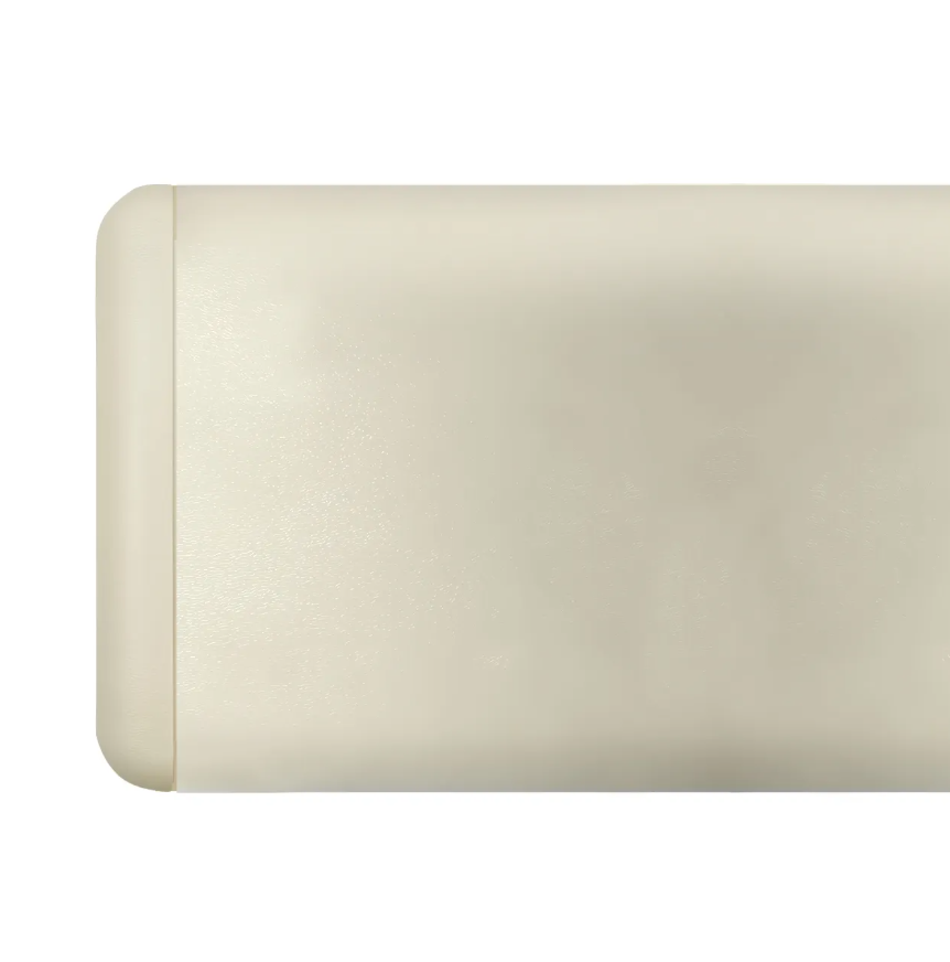 3156 GUARDACAMILLA  Base Aluminio + PVC Beige Frente 150mm x 2,5m