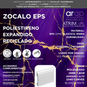 ZOCALO ATRIM CURVES 2340 EPS PLASTICO BLANCO 8CM - 15x80x2,5mts