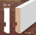 PR ZOCALO ZR-70PVC MDF FOLIADO "PVC" RECTO BLANCO 7CM - 15x70x2,75mts