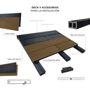 RV DECK SOLIDO WPC BICOLOR MEDIDA 20x145mm x TABLA 2.90m