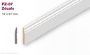 768 ZOCALO PZ-87 MDF PREPINTADO BLANCO 8,7CM - 12x87x2,75mts
