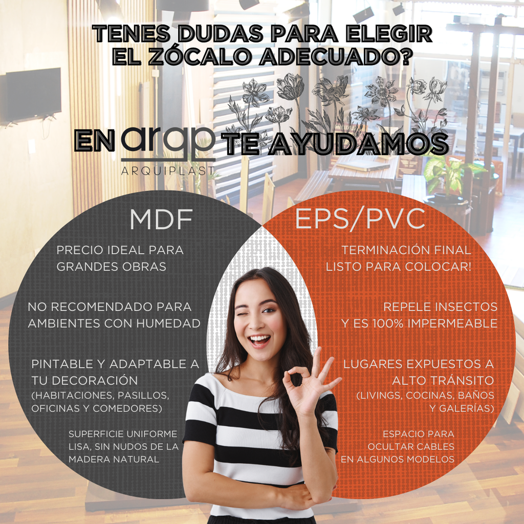 ZOCALO XR-51 EPS PLASTICO BLANCO 5CM - 8x50x2,4mts