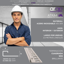 ACERO INOX. TERM. CUADR. 10mm x 2,5m BRILLANTE