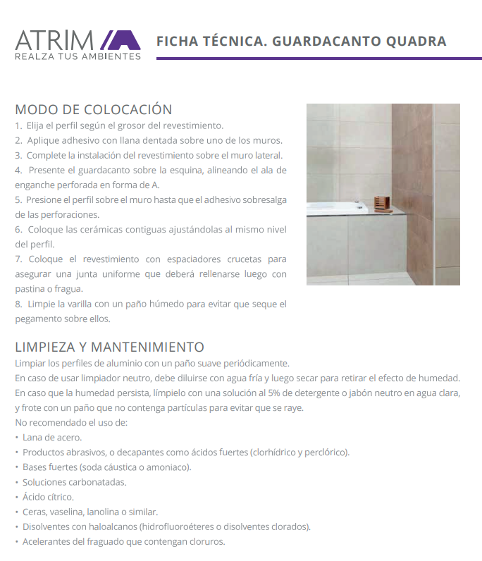 1421 ALUMINIO GUARD. QUADRA 10x5mm x 2,50m CROMO BRI.