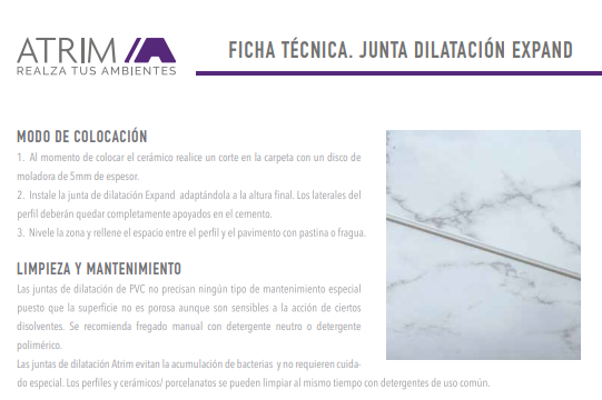 846 PVC JUNTA DILATAC. 9mm x 2,5m NEGRO