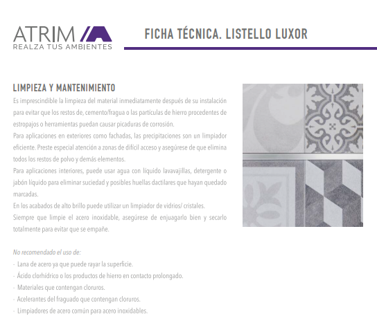 1485 ALUMINIO LISTELLO LUXOR 8x20mm x 2,45m PELTRE