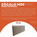 AZ 56L ZOCALO P/PINTAR 56*12*2.60MTS MDF