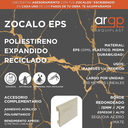ZÓCALO COLOR MADERA 15x70x2,45 REDONDO SEQUOIA ACERO