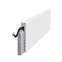 CM ZOCALO >>10CM<< TAPA ZOCALO EPS PLASTICO BLANCO RECTO - 22x100x2,45mts