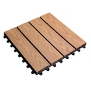 EFL BALDOSA DECK WPC MARRON x M² 300X300X21MM (caja contiene 11 unidades)