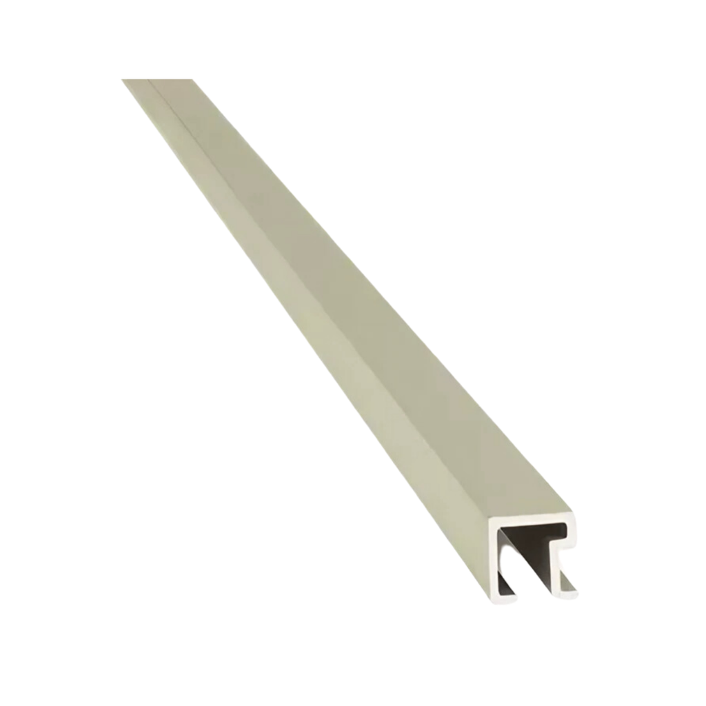 1436 ALUMINIO LISTELLO CUAD. 9x9mm x 2,45m CENIZA