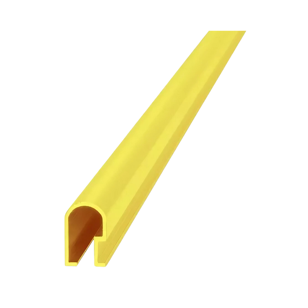 1442 ALUMINIO LISTELLO REDON. 14x9mm x 2,45m ORO MATE