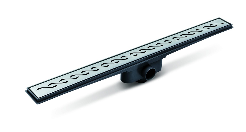 ATI DPP600T07SA Desagüe Lineal Onda Mate sin adaptador Esmerilado 60 cm x 6,8 cm x 9,7 cm