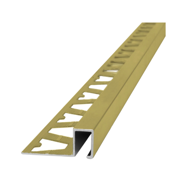 3422 ALUMINIO GUARD. QUADRA 10x10mm x 2,5m ORO MATE
