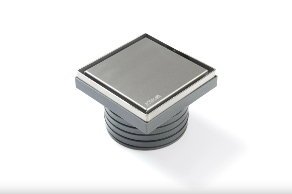 PR120T02 LAGOON SERIES - REJILLA PARA PILETA DE PATIO. ABS.SST 2EN1  MATE  12x12 cm