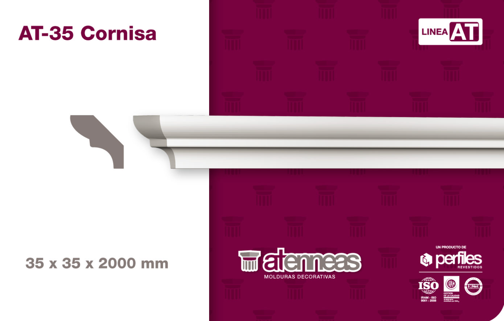 9001 x 1  MOLDURAS DECORATIVAS AT-35 (x 1 TIRA)-112