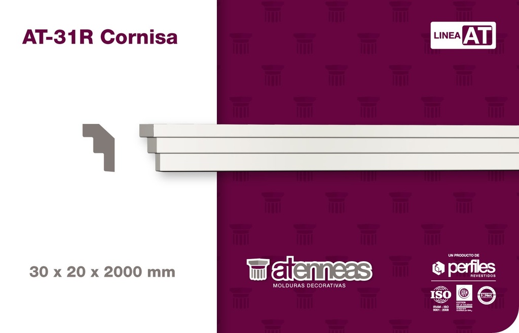 9361 x 1 MOLDURAS DECORATIVAS AT-31R (x 1 TIRA) / 180m