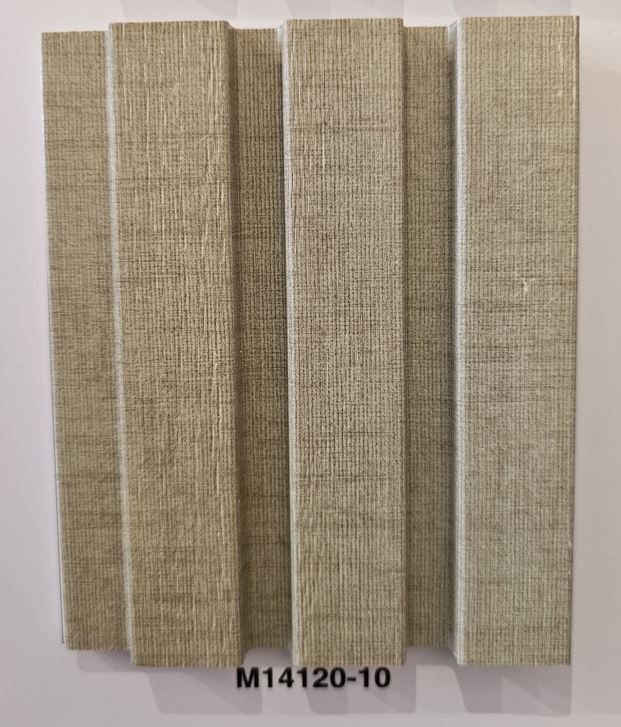 RV REVESTIMIENTO INTERIOR WALL PANEL Medida 12x117x2850mm COLOR M14120-10 GRIS TEXTIL