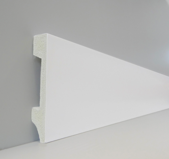 RV ZOCALO JC117-W1 EPS-PVC sin moldura **7.5cm** x 2.40 ml RECTO