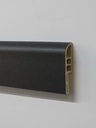 ARQ*112-HGB ZOCALO PVC "PASACABLE" ARQUIPLAST 6CM CURVO NEGRO 60x13mm TIRA 2.85m