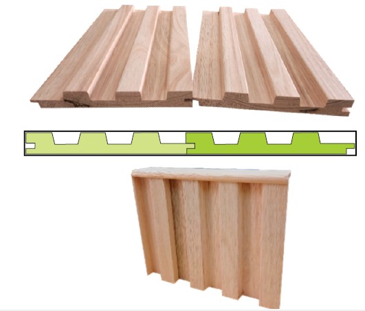 [IRI] REVESTIMIENTO ALISTONADO PANEL 1X6 EUCALIPTUS PREMIUM sin nudos (**El Metro lineal**)