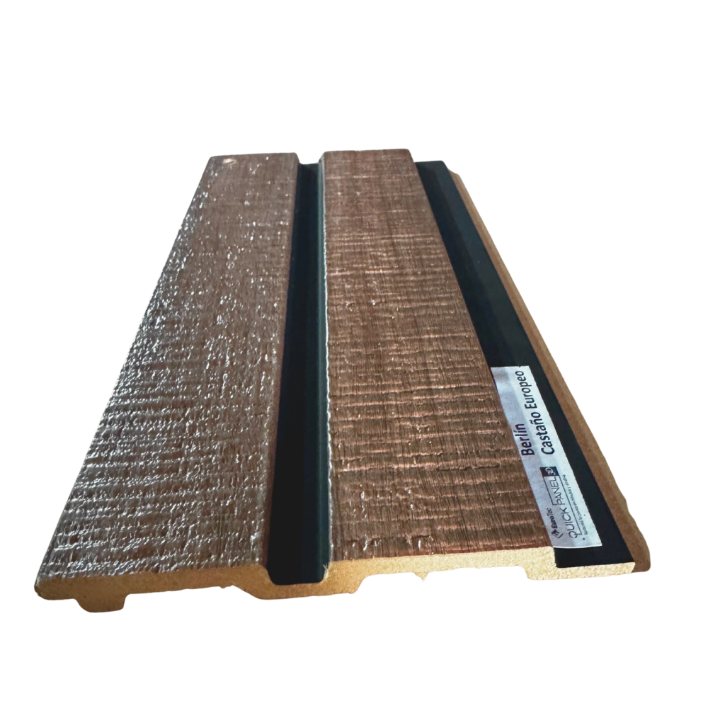CM REVESTIMIENTO EPS PANEL [BERLIN CASTAÑO EUROPEO] 12x120x2850mm (x Tabla)