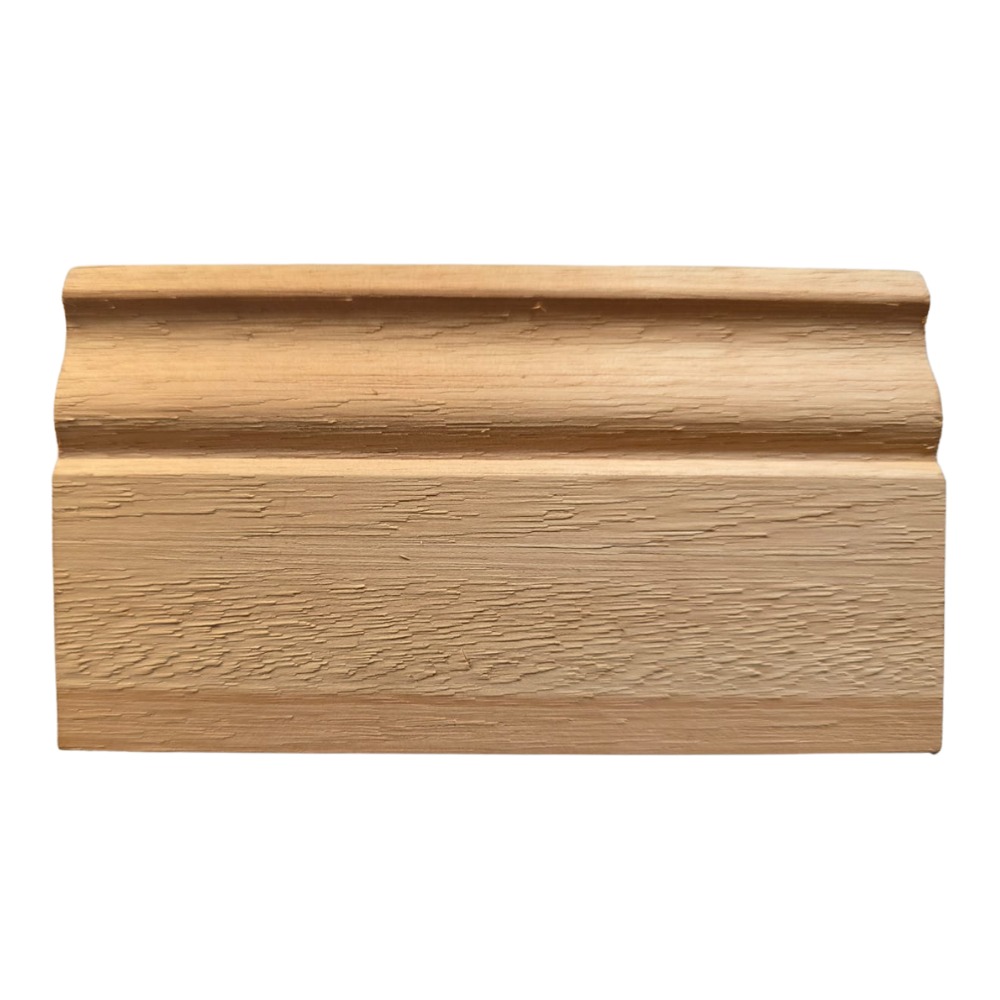 [IRI] Zócalos de Madera Maciza Eucalipto 12x*100*x3350 MOLDURADO (x Tira)
