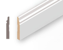 768 ZOCALO PZ-87 MDF PREPINTADO BLANCO 8,7CM - 12x87x2,75mts