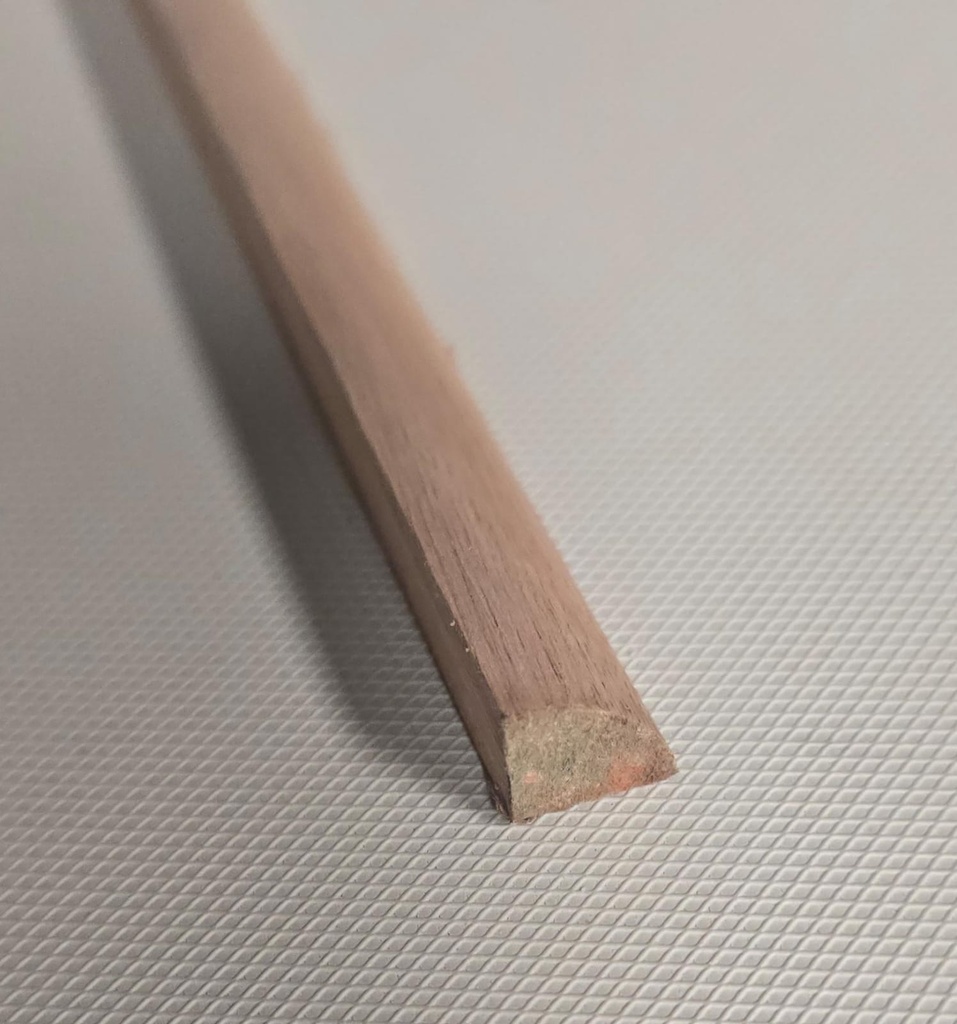 [IRI] Zócalos **Cuarta Caña** Maciza Eucalipto 12.5x12.5x3650 RINCONERO (x Tira)