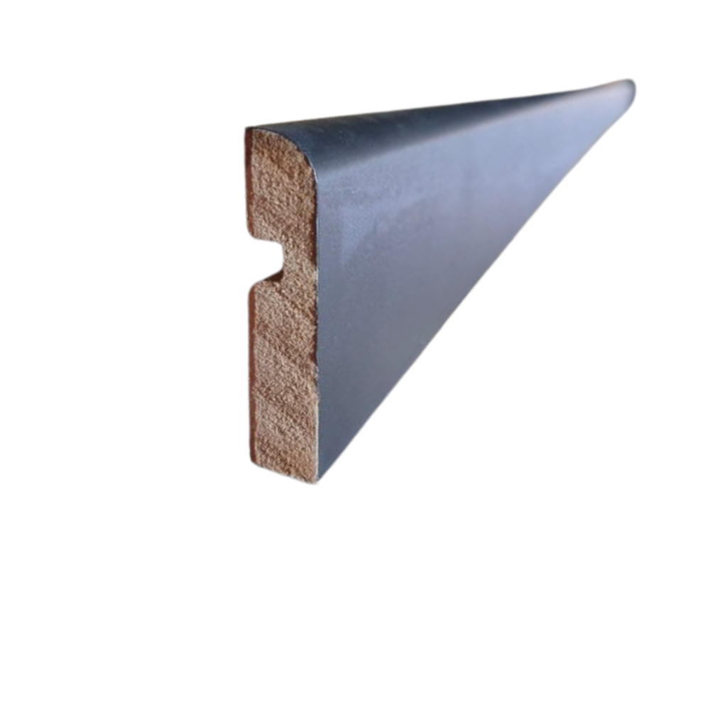 [IRI] Zócalos MDF Liso Foliado 12x60x2.6mts NEGRO