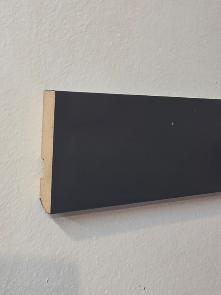 PR ZR-70 ZOCALO MDF "FOLIADO PVC" RECTO GRAFITO 7CM - 15x70x2,75mts