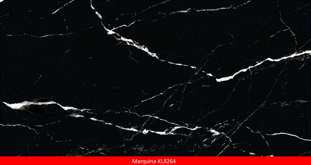 [KL8264] RV PLACAS UV MARBLE KL8264 3mm MARQUINA Medida 1.22x2.80m