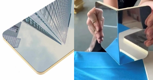 [HMS-1] RV PLACAS HMS-1 WPC BAMBOO CHARCOAL │ CLASS UV MARBLE │Medida **8mm** x1220x2800mm MIRROR