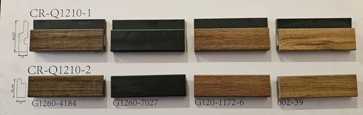 [TERM-DOBLE] RV REVESTIMIENTO INTERIOR **TERMINACION DOBLE** 12x43,37x2900mm WALL PANEL TIRA 2.85m COD: