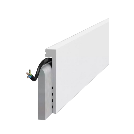 [ZOTAPZ100BL] CM ZOCALO >>10CM<< TAPA ZOCALO EPS PLASTICO BLANCO RECTO - 22x100x2,45mts