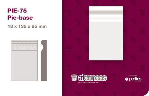 [781] 781 PIE-75 PIE BASE PREPINTADO (18x135x85mm)