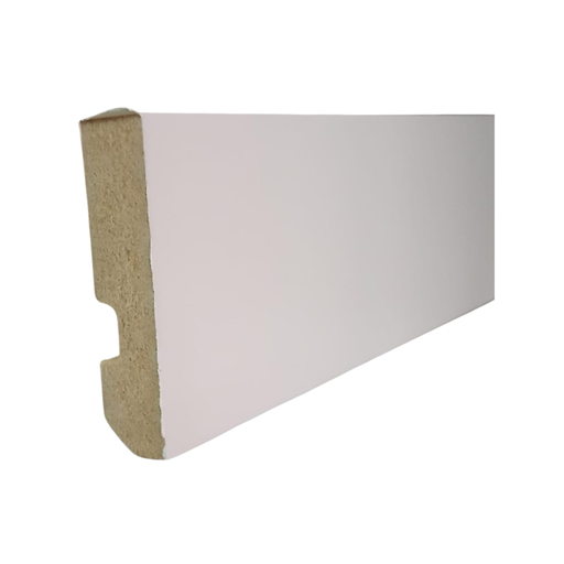 [6352] PR ZOCALO ZR-70 MDF FOLIADO RECTO BLANCO 7CM - 15x70x2,75mts