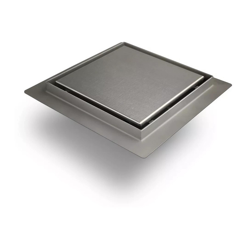 [DA150T02] DESAGÜE REJILLA CUADRADO ATRIM 2 EN 1 TAPA CIEGA - 15X15CM - ACERO INOXIDABLE MATE REVERSIBLE