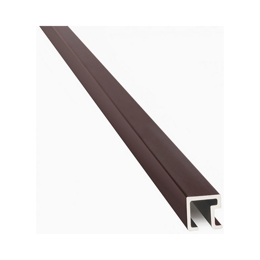 [1437] 1437 ALUMINIO LISTELLO CUAD. 9x9mm x 2,45m CAFÉ