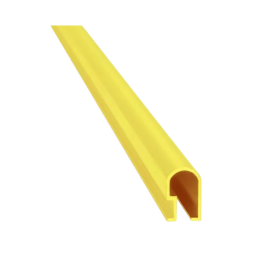 [1440] 1440 ALUMINIO LISTELLO REDON. 14x9mm x 2,45m ORO BRI.