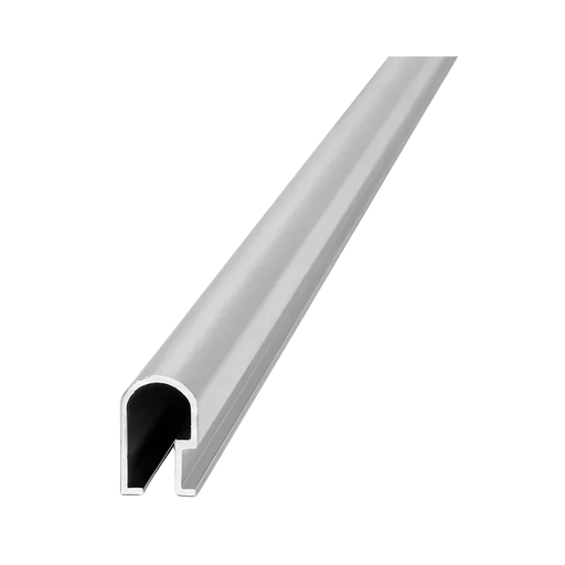 [1441] 1441 ALUMINIO LISTELLO REDON. 14x9mmx2,45m CROMO BRI
