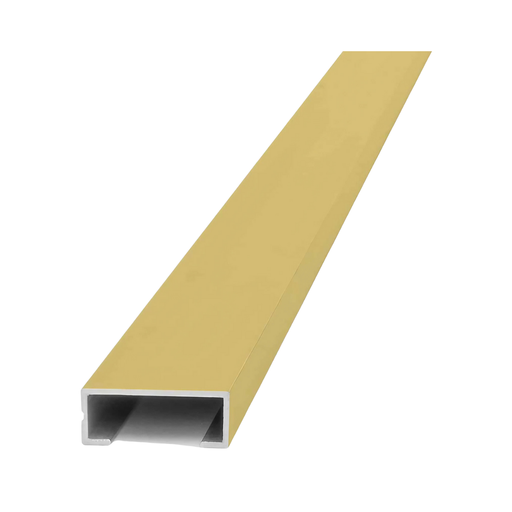 [1482] 1482 ALUMINIO LISTELLO LUXOR 8x20mm x 2,45m ORO MATE