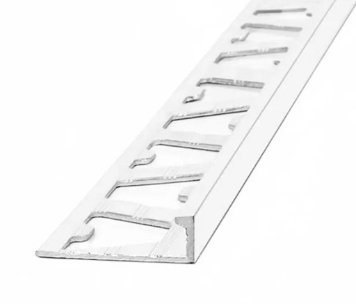 [1515] 1515 ALUMINIO VARILLA EN L 8mm x 2,50m BLANCO