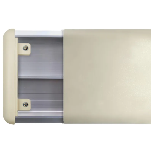 [3206] 3206 GUARDACAMILLA Base Aluminio + PVC Beige Frente 200mm x 2,5m BEIGE