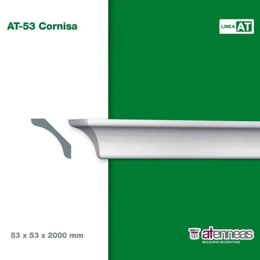 [9366] 9366 x 1  MOLDURAS DECORATIVAS AT-53  (x 1 TIRA) / 72m